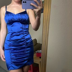 Blue mini dress